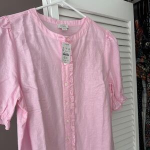 Jcrew cute ruffle sleeve tee